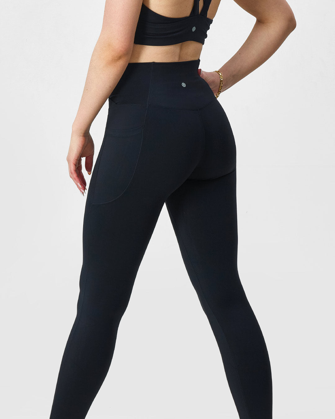 Black, leggings, yoga pants, activewear, fitness pants
