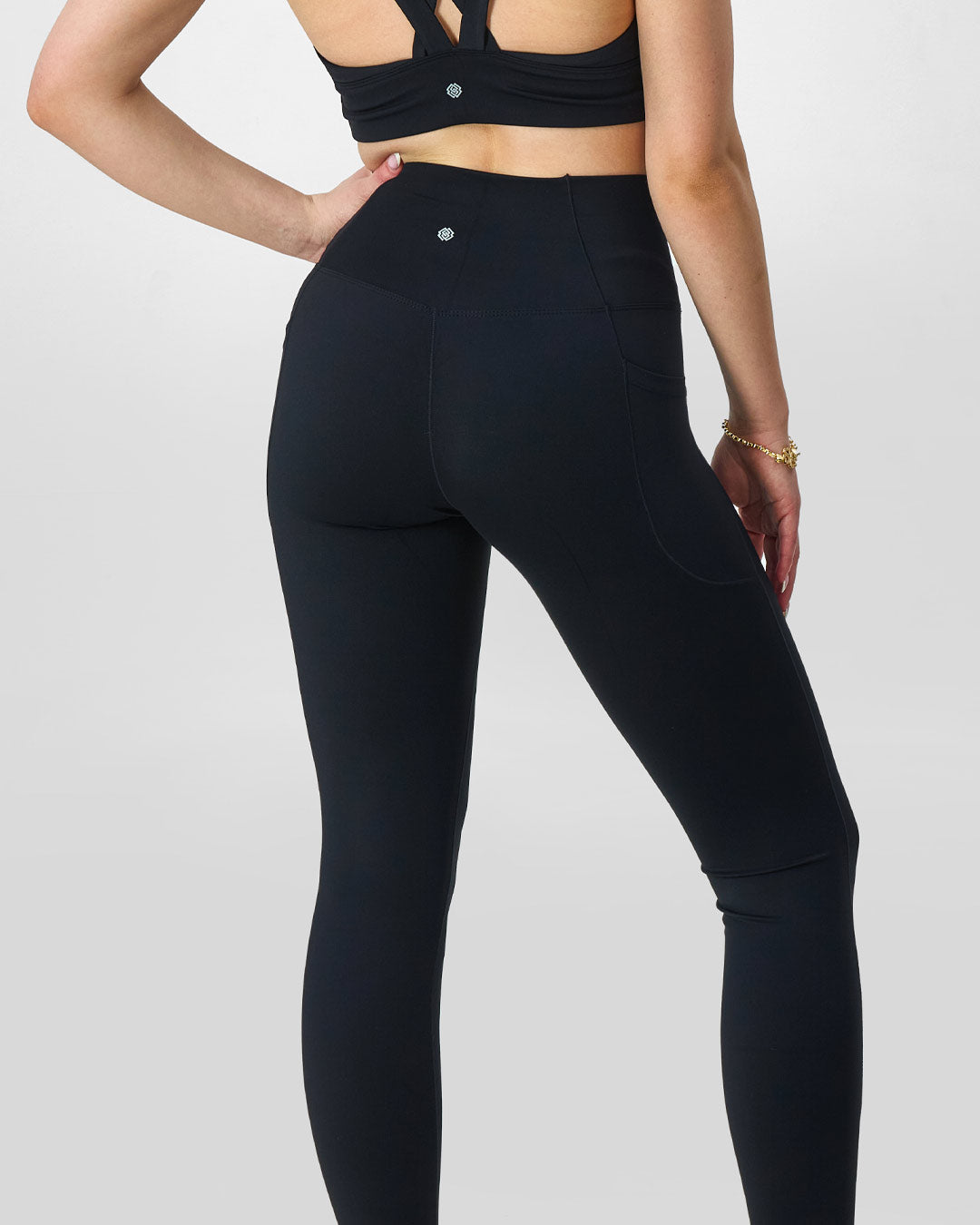 Black, leggings, yoga pants, activewear, fitness pants